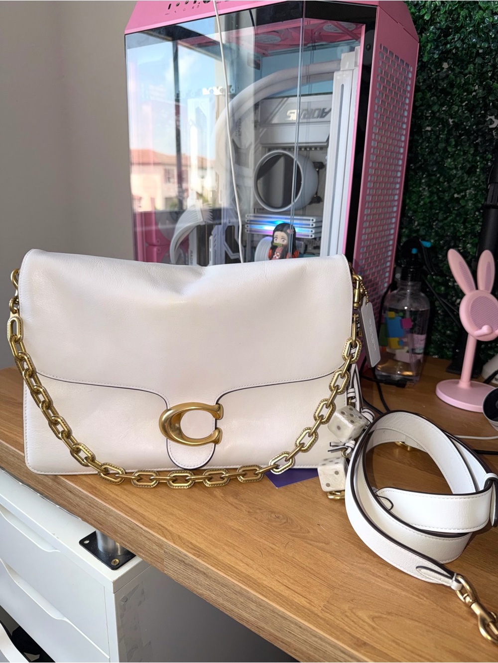 Coach RUNWAY chain tabby 35